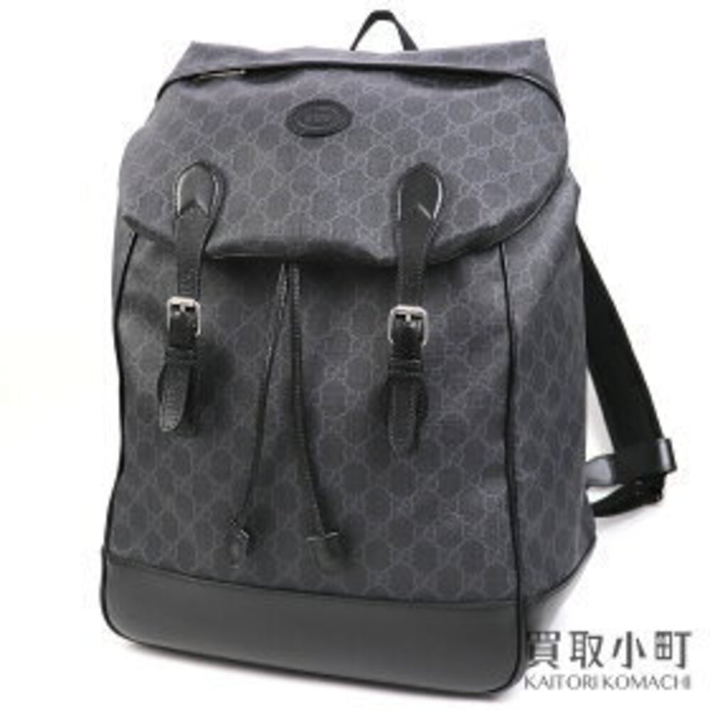 Gucci Interlocking Gg Backpack Black Supreme Canv… - image 1